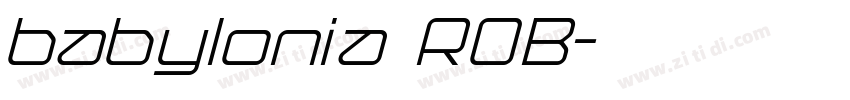 babylonia ROB字体转换